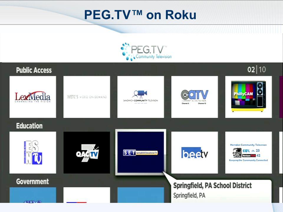 Roku PEG TV